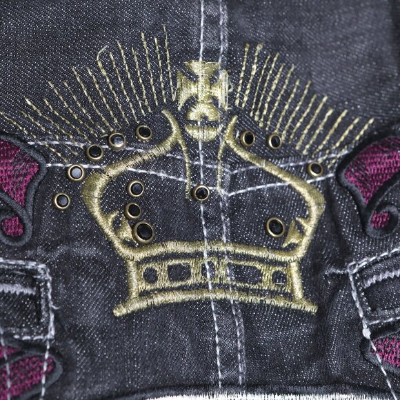 Vintage Y2K Ecko Unltd Baggy Black Jeans Men's Skater Hip Hop Embroidered Denim - Picture 10 of 15